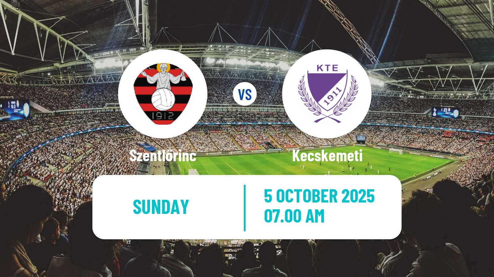 Soccer Hungarian NB II Szentlőrinc - Kecskemeti
