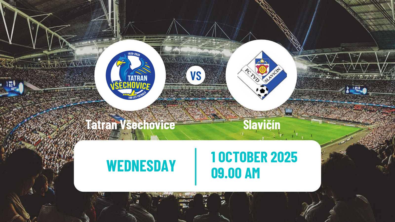 Soccer Czech Division E Tatran Všechovice - Slavičín