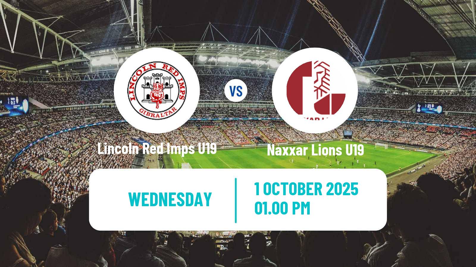 Soccer UEFA Youth League Lincoln Red Imps U19 - Naxxar Lions U19
