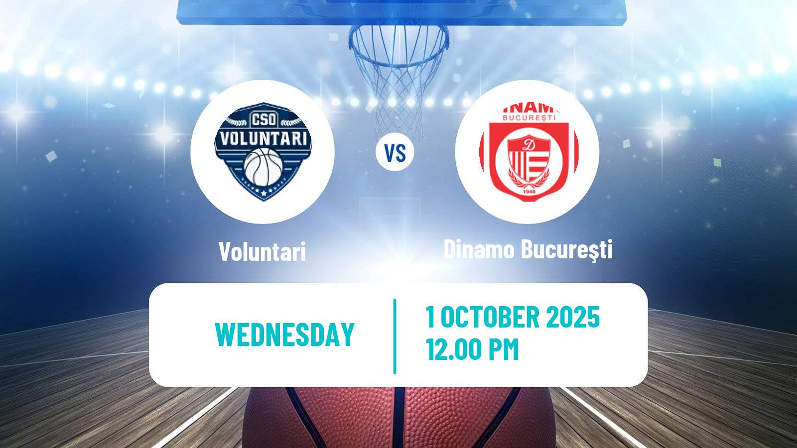 Basketball Romanian Divizia A Basketball Voluntari - Dinamo Bucureşti