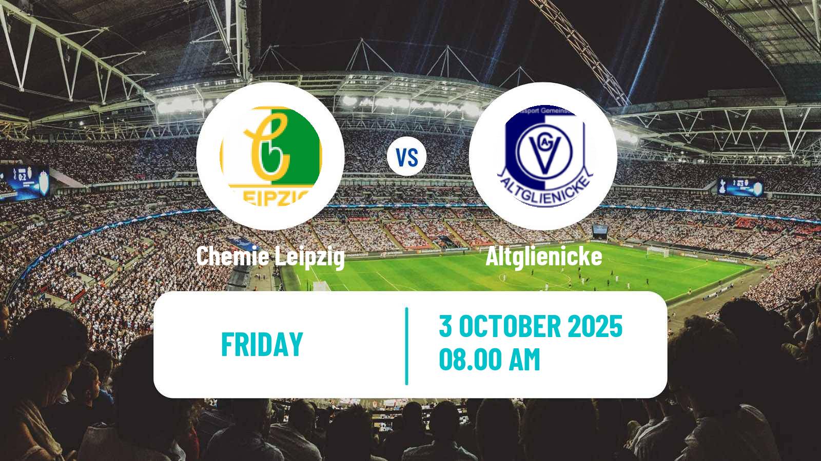 Soccer German Regionalliga Nordost Chemie Leipzig - Altglienicke