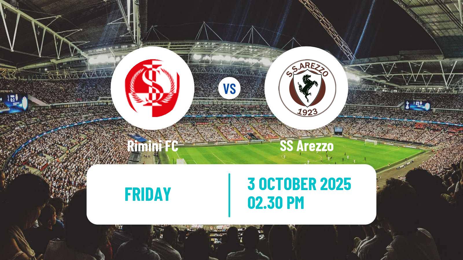Soccer Italian Serie C Group B Rimini - Arezzo
