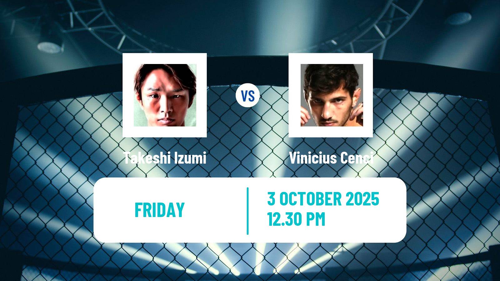 MMA Lightweight Pfl Men Takeshi Izumi - Vinicius Cenci
