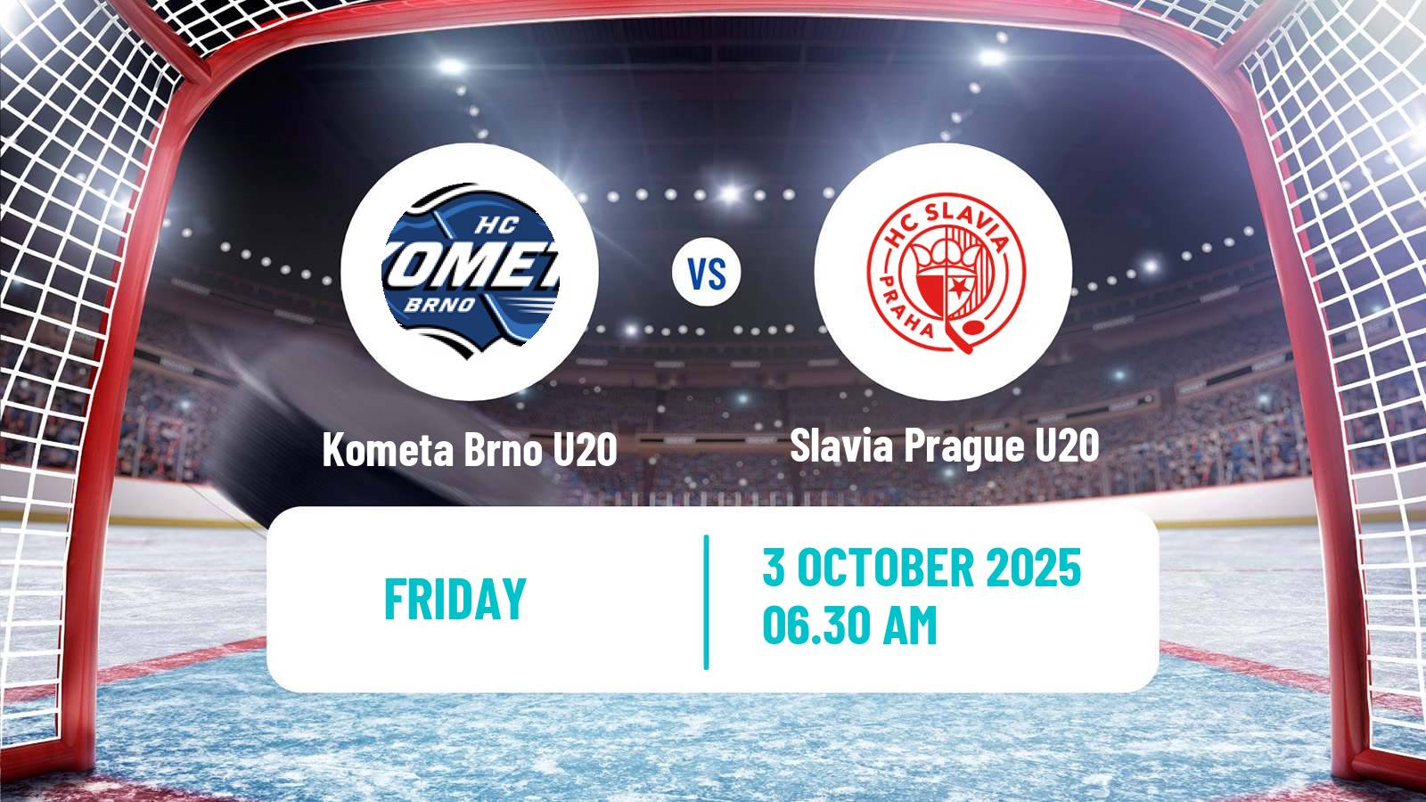 Hockey Czech ELJ Kometa Brno U20 - Slavia Prague U20