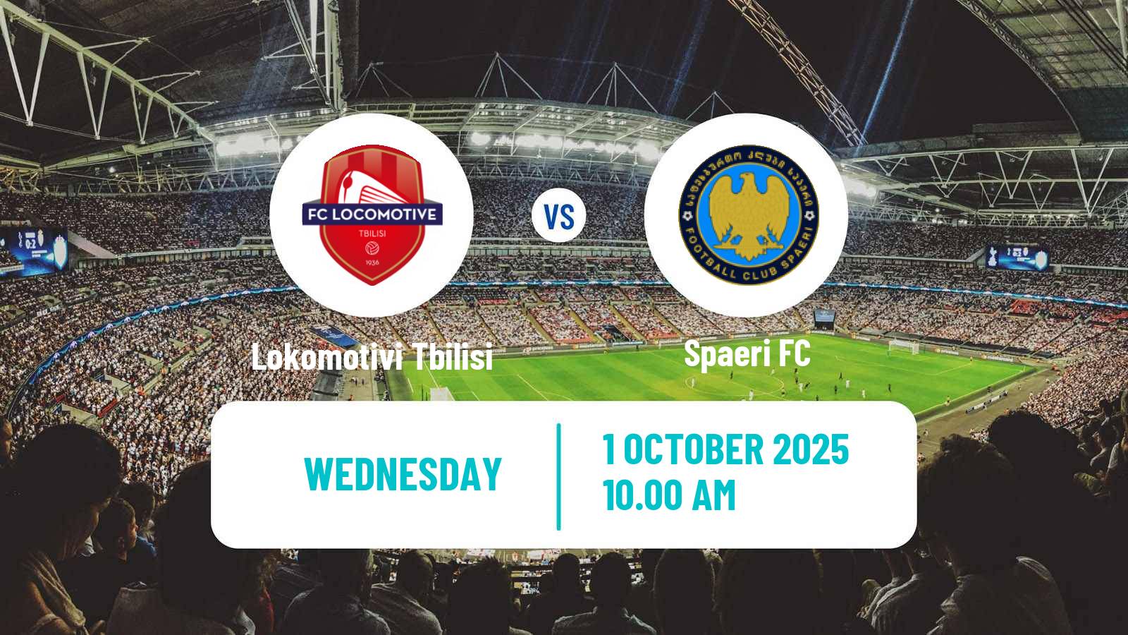 Soccer Georgian Erovnuli Liga 2 Lokomotivi Tbilisi - Spaeri