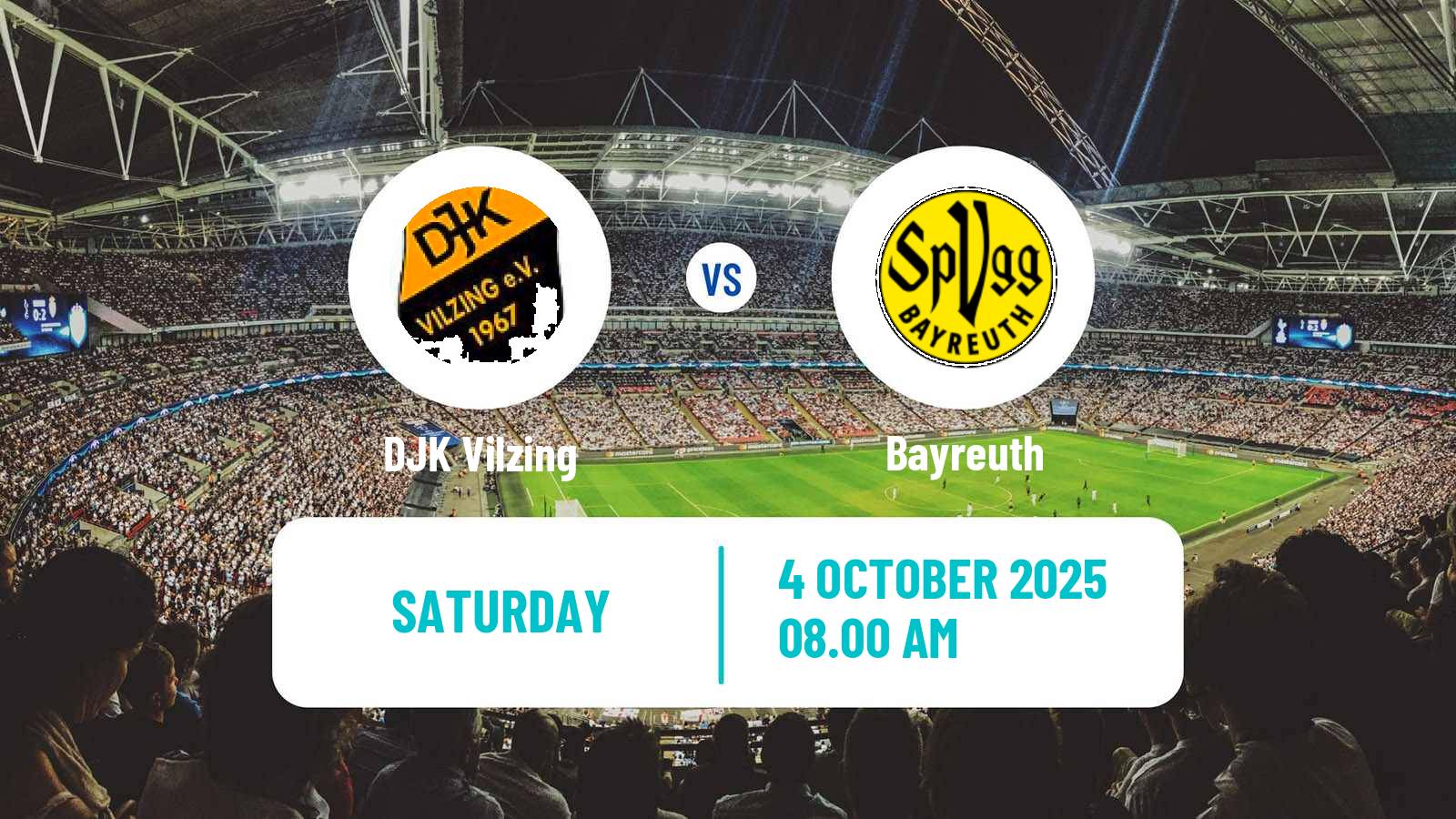 Soccer German Regionalliga Bayern Vilzing - Bayreuth