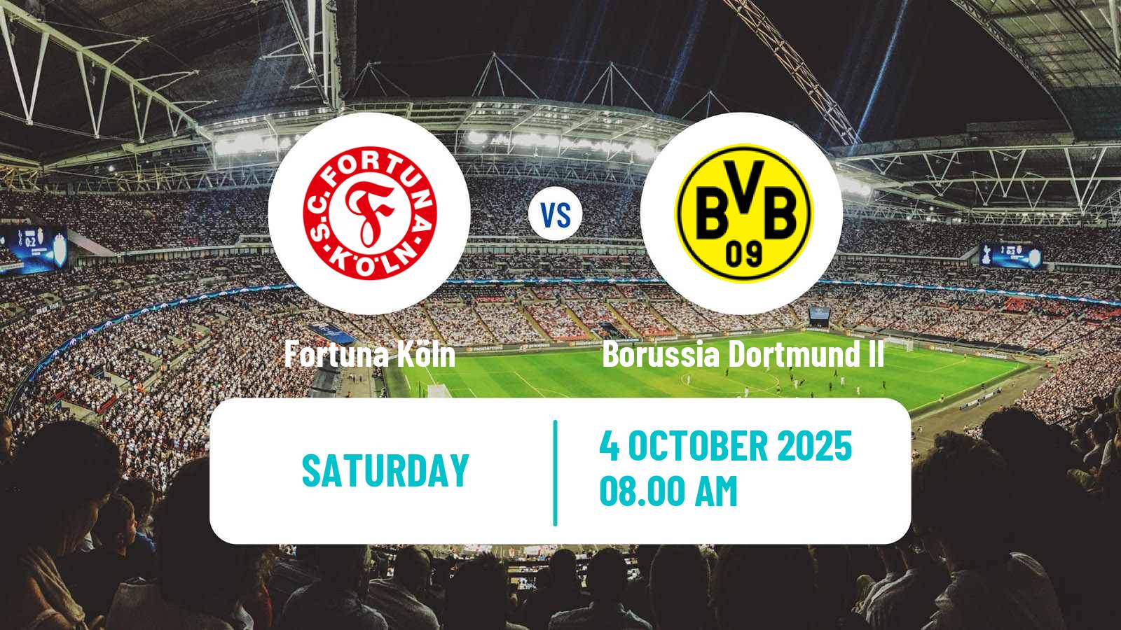 Soccer German Regionalliga West Fortuna Köln - Borussia Dortmund II