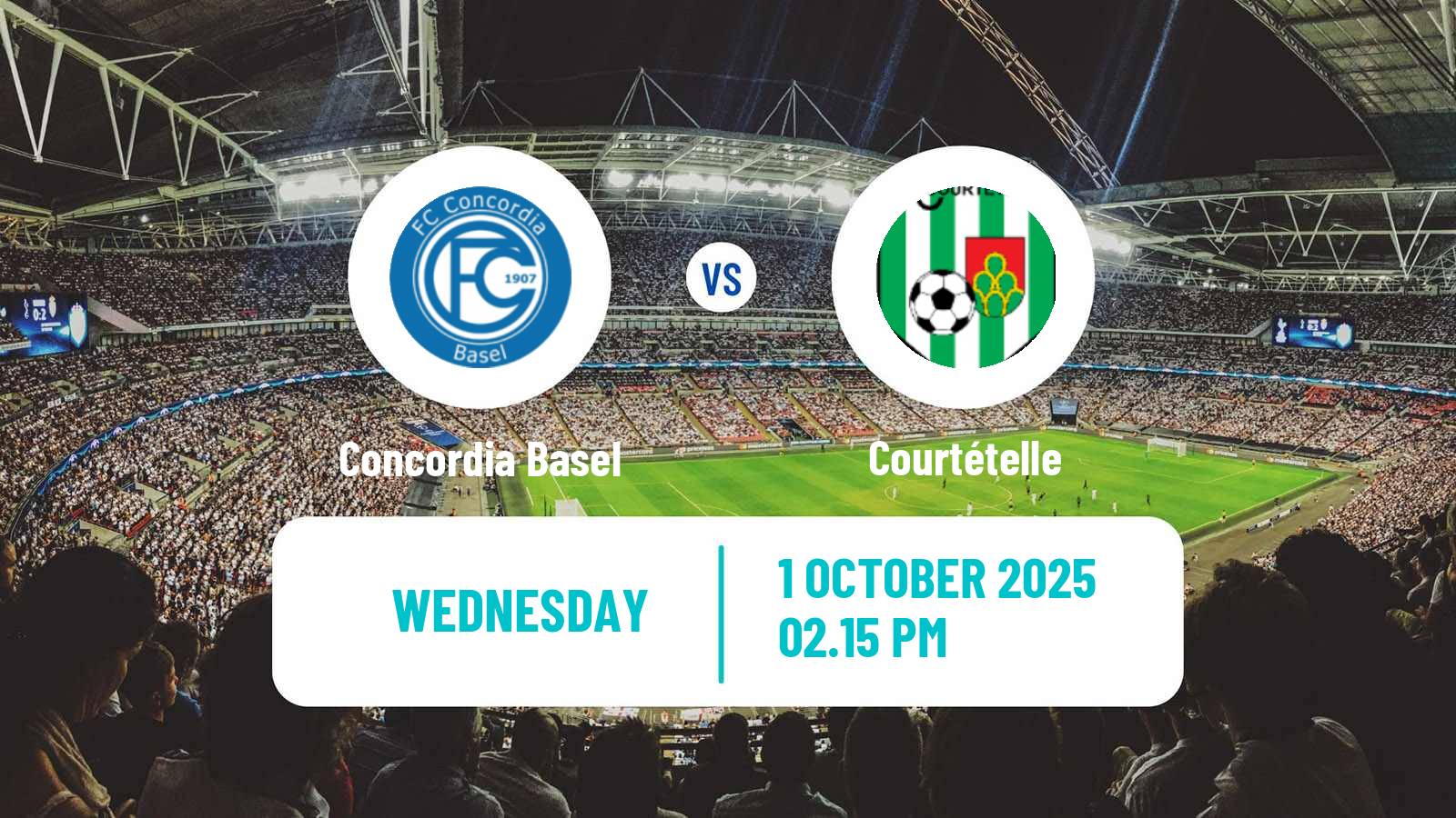 Soccer Swiss 1 Liga Classic Group 2 Concordia Basel - Courtételle
