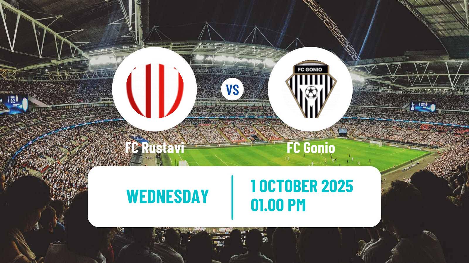 Soccer Georgian Erovnuli Liga 2 Rustavi - Gonio