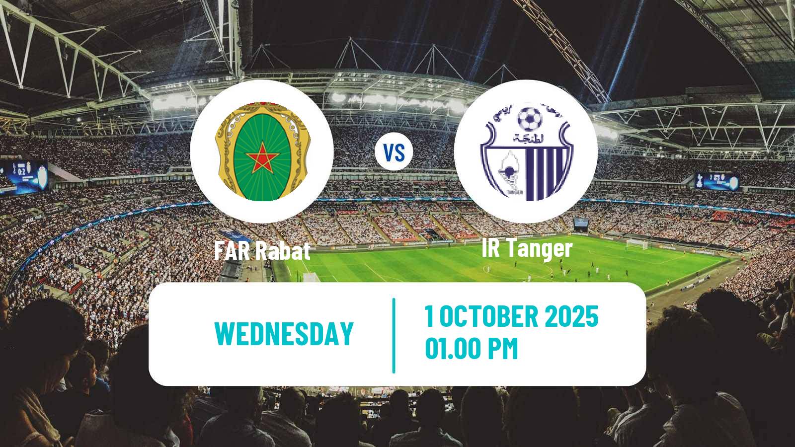 Soccer Moroccan Botola FAR Rabat - IR Tanger