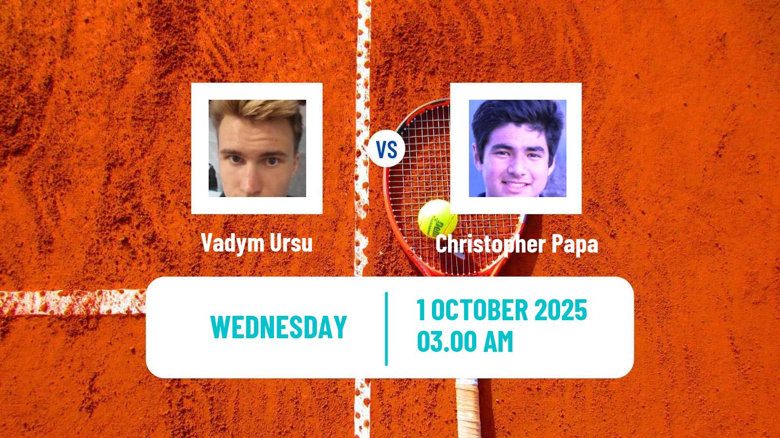 Tennis ITF M25 Sharm Elsheikh 4 Men Vadym Ursu - Christopher Papa