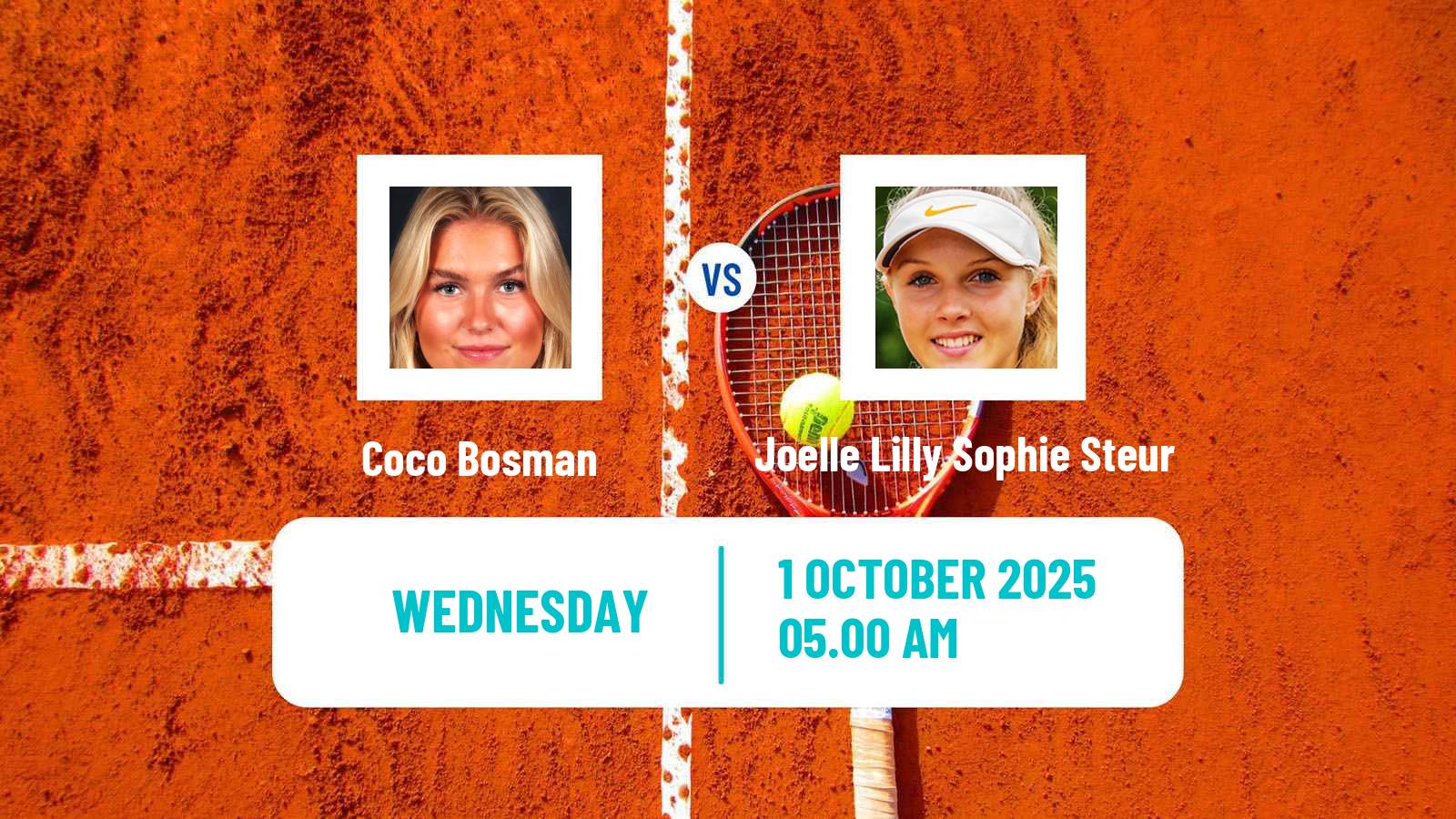 Tennis ITF W50 Baza Women Coco Bosman - Joelle Lilly Sophie Steur