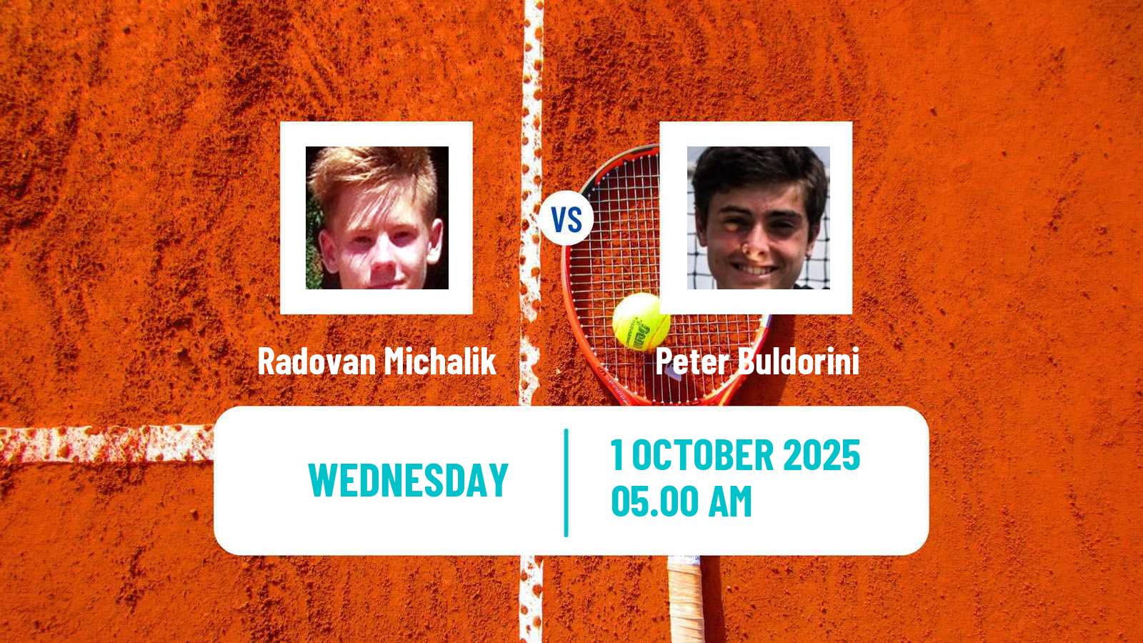 Tennis ITF M15 Kayseri 9 Men Radovan Michalik - Peter Buldorini