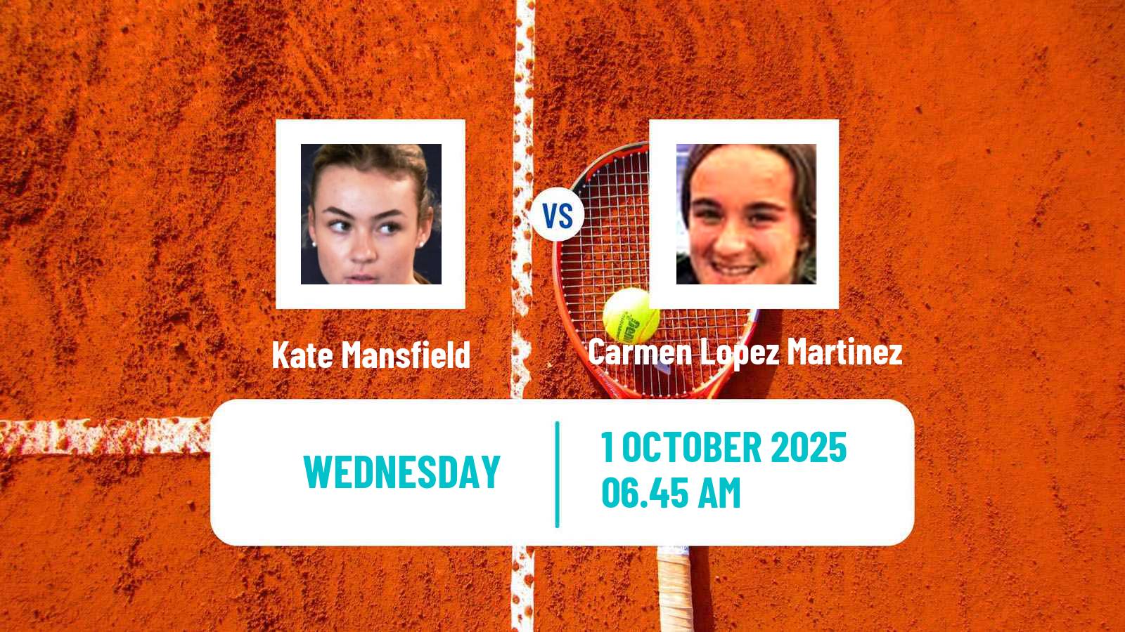 Tennis ITF W50 Baza Women Kate Mansfield - Carmen Lopez Martinez