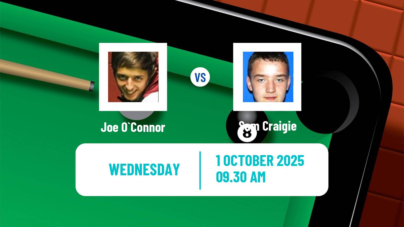 Snooker International Championship Joe O`Connor - Sam Craigie