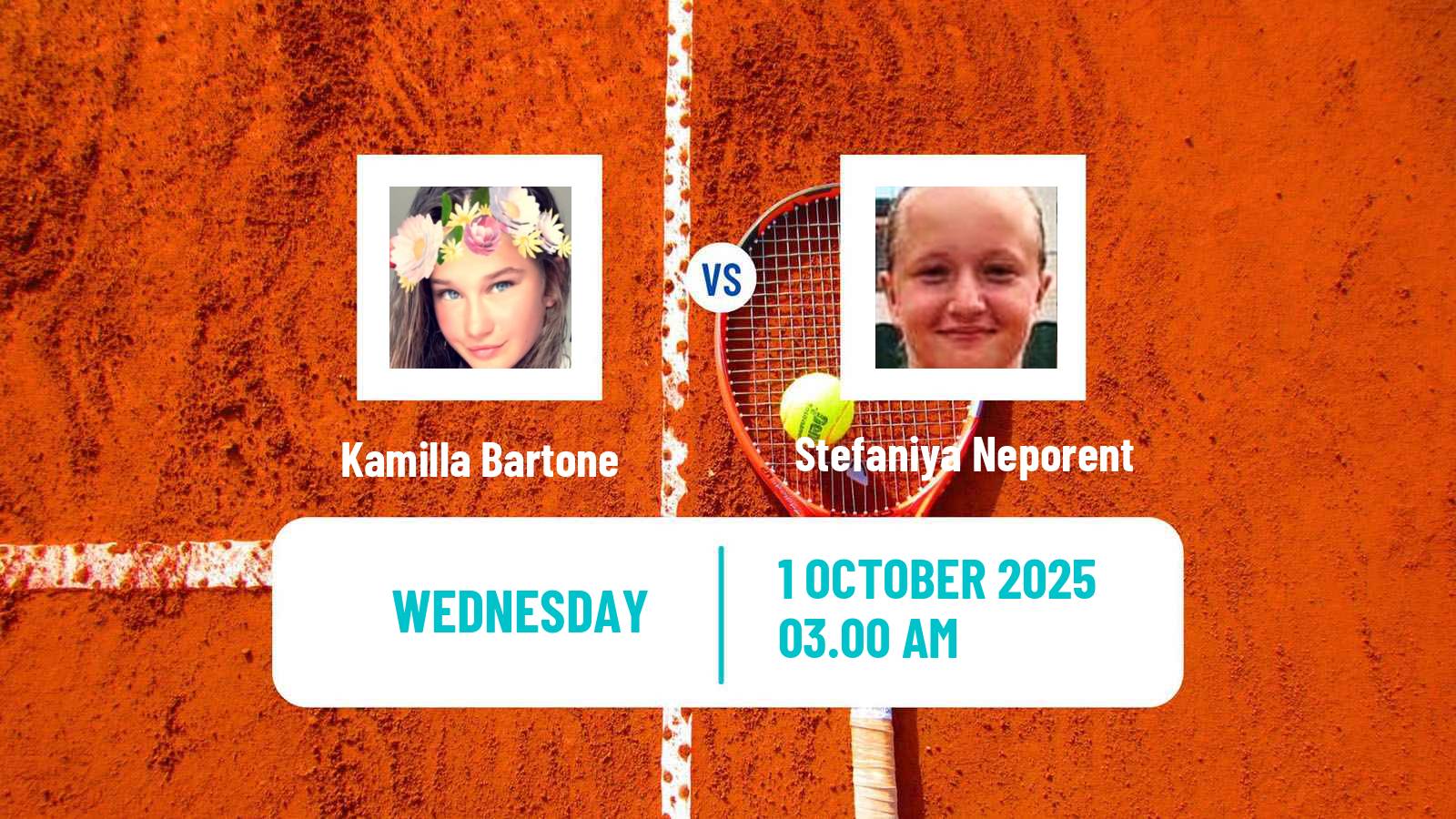 Tennis ITF W15 Sharm Elsheikh 13 Women Kamilla Bartone - Stefaniya Neporent