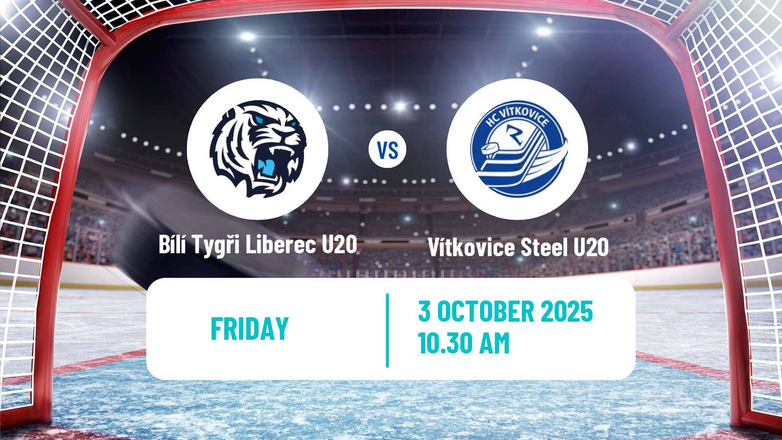 Hockey Czech ELJ Bílí Tygři Liberec U20 - Vítkovice Steel U20