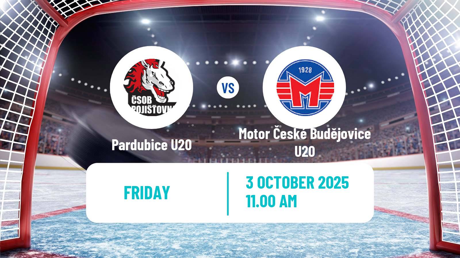 Hockey Czech ELJ Pardubice U20 - Motor České Budějovice U20