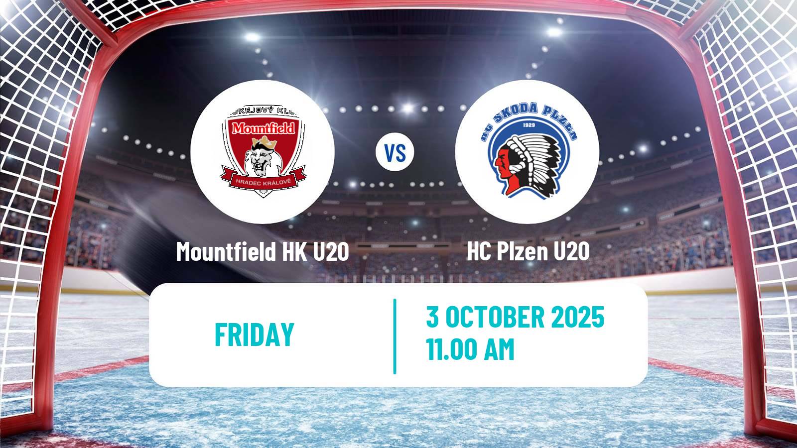 Hockey Czech ELJ Mountfield HK U20 - Plzen U20