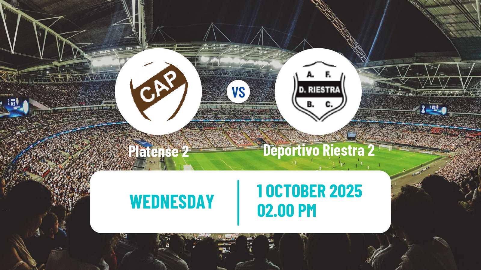 Soccer Argentinian Reserve League Platense 2 - Deportivo Riestra 2