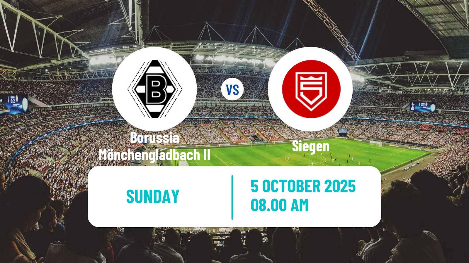 Soccer German Regionalliga West Borussia Mönchengladbach II - Siegen