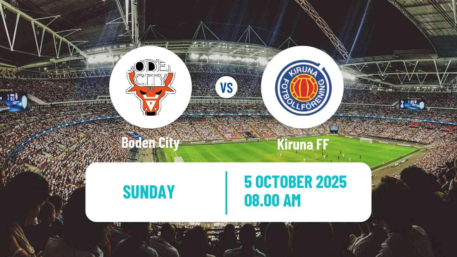 Soccer Swedish Division 2 - Norrland Boden City - Kiruna