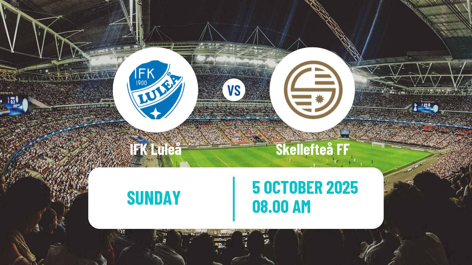 Soccer Swedish Division 2 - Norrland Luleå - Skellefteå FF