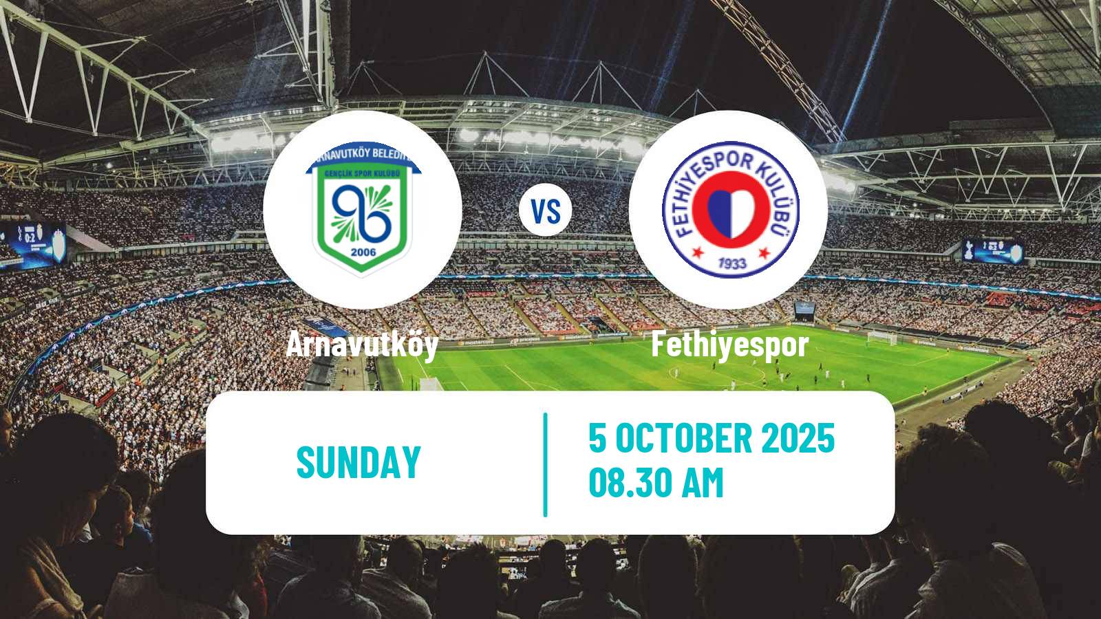 Soccer Turkish Second League Red Group Arnavutköy - Fethiyespor