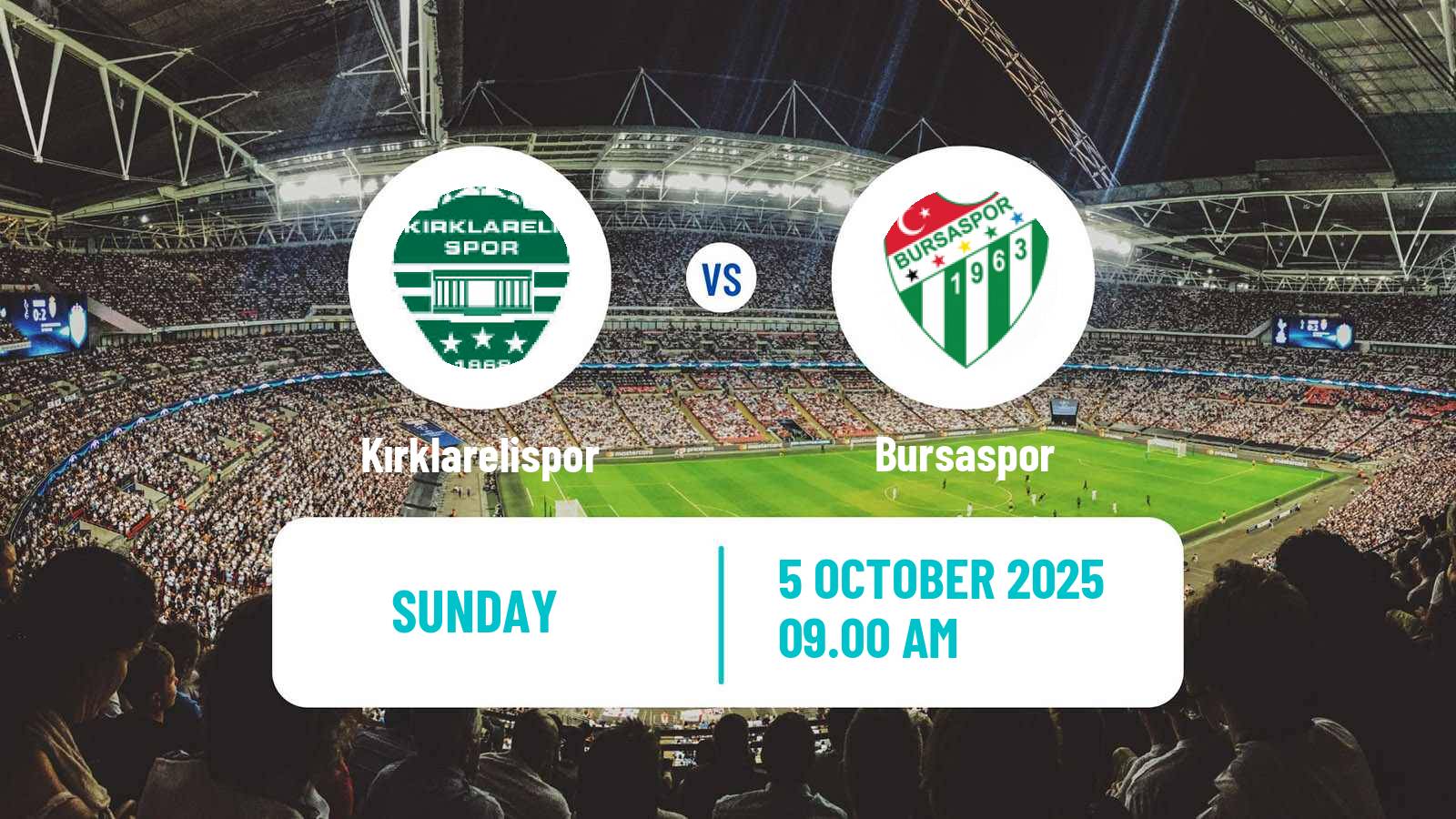 Soccer Turkish Second League Red Group Kırklarelispor - Bursaspor