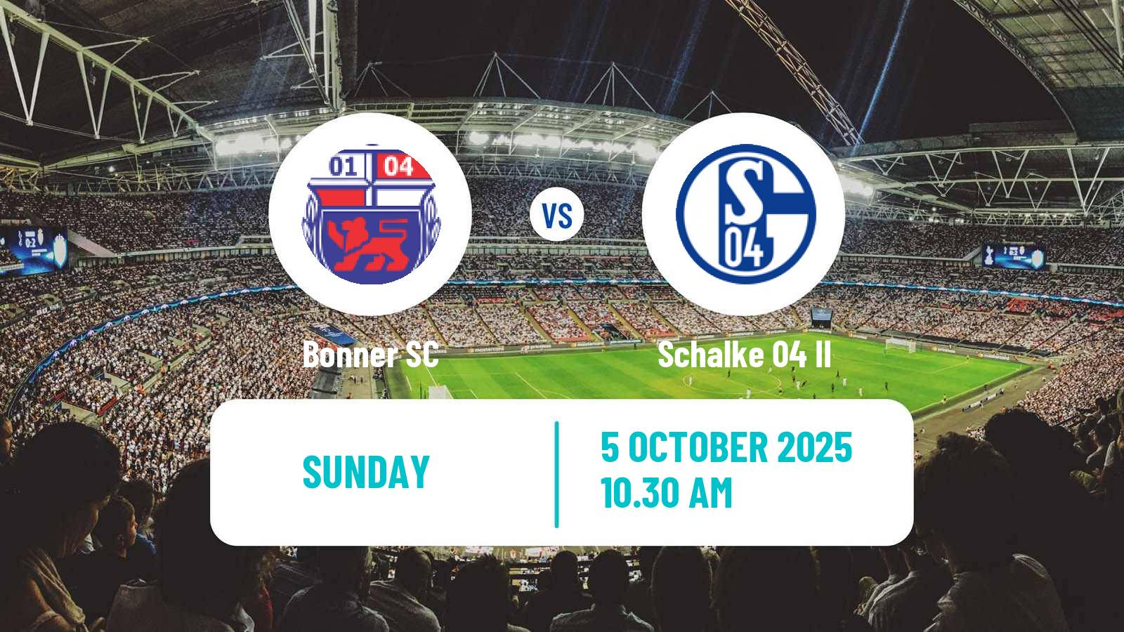 Soccer German Regionalliga West Bonner - Schalke 04 II
