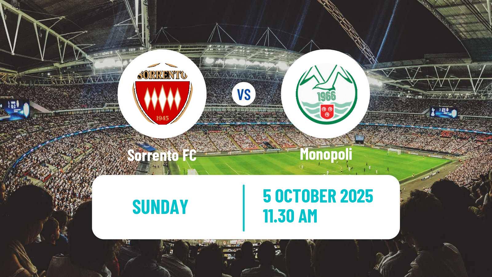 Soccer Italian Serie C Group C Sorrento - Monopoli