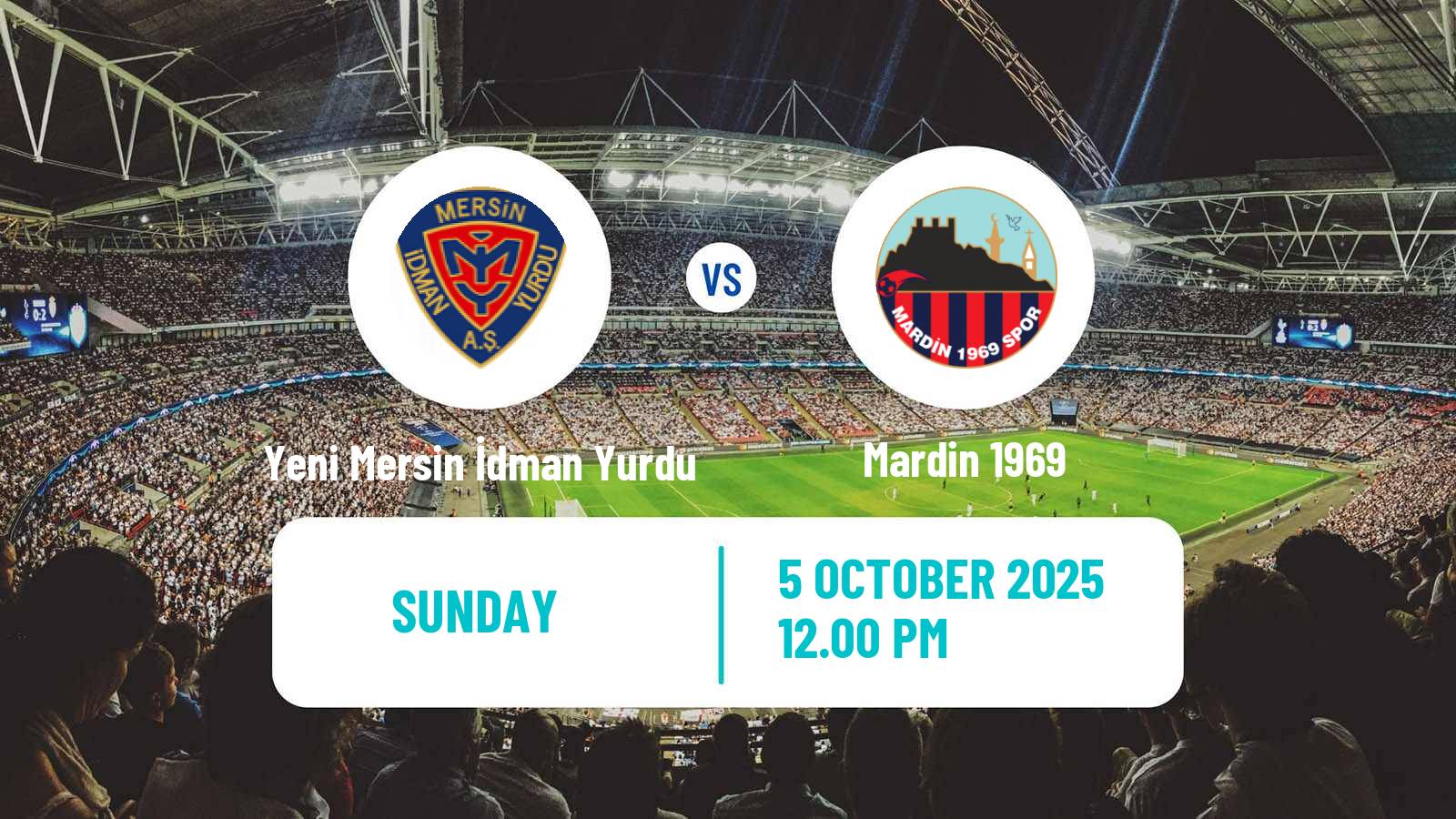 Soccer Turkish Second League Red Group Yeni Mersin İdman Yurdu - Mardin 1969
