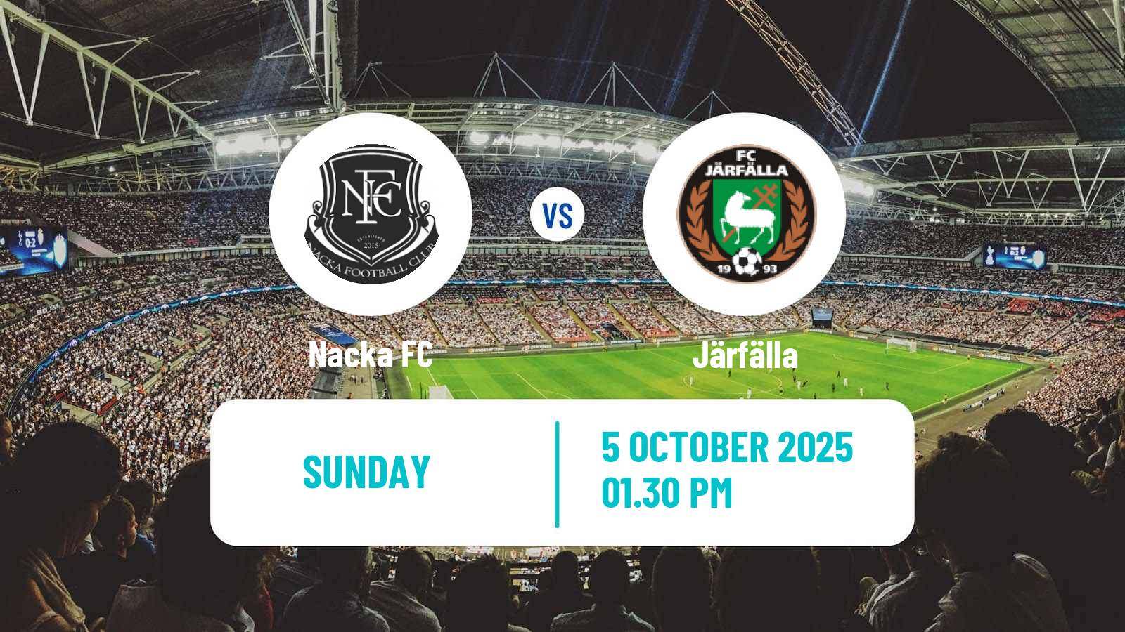 Soccer Swedish Division 2 - Norra Svealand Nacka FC - Järfälla