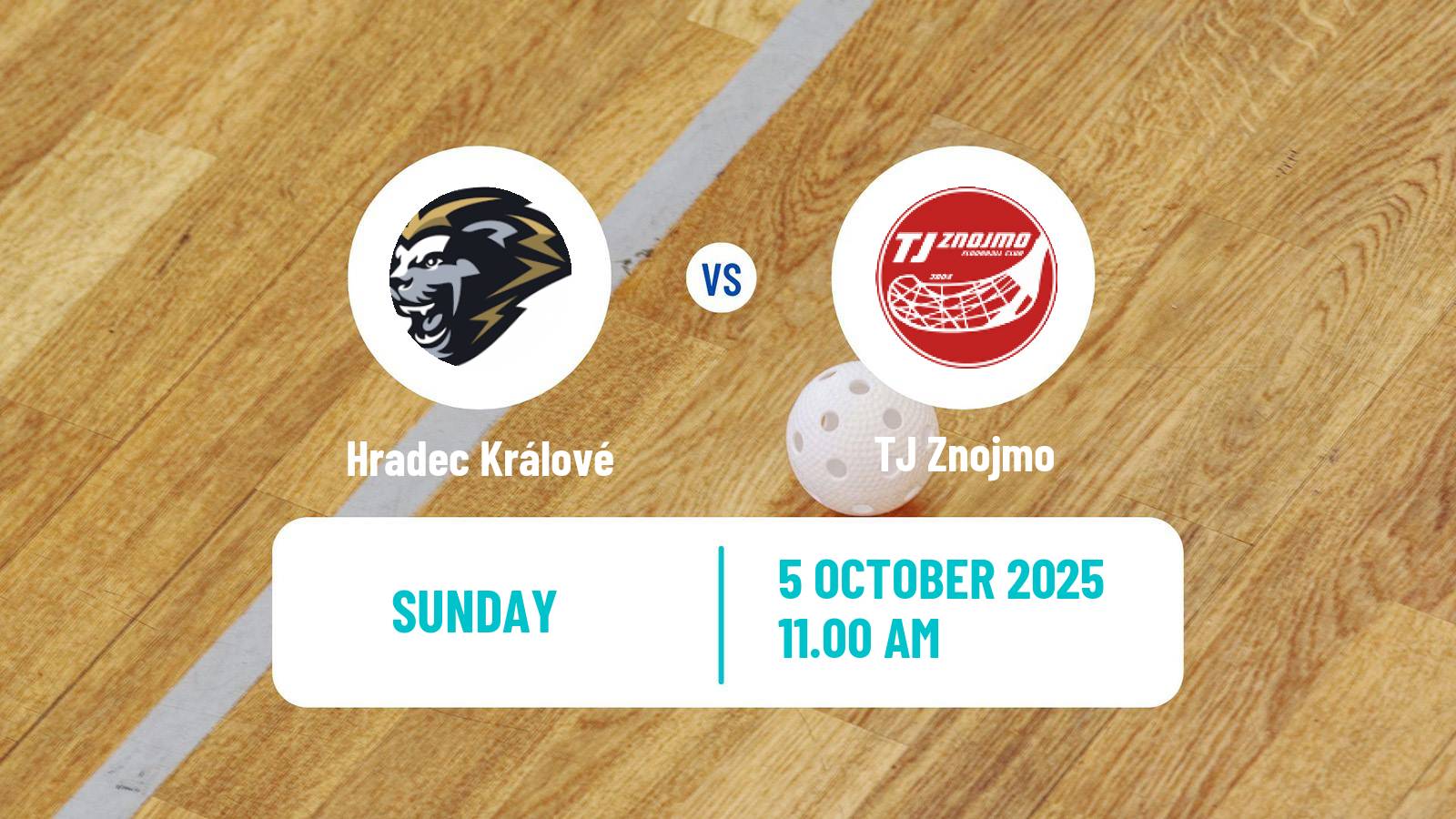 Floorball Czech 1 Liga Floorball Hradec Králové - Znojmo