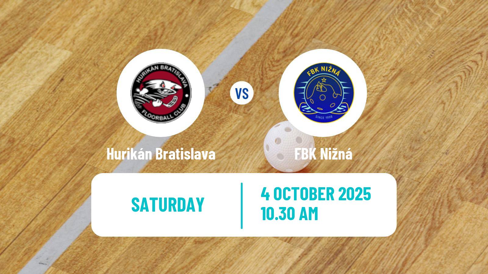 Floorball Slovak Extraliga Floorball Hurikán Bratislava - Nižná