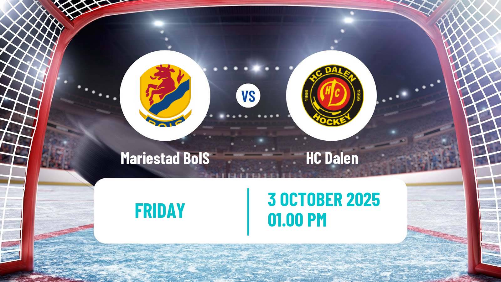 Hockey Swedish HockeyEttan Sodra Mariestad BoIS - Dalen