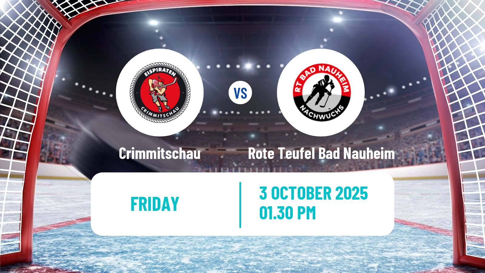 Hockey German DEL2 Crimmitschau - Rote Teufel Bad Nauheim