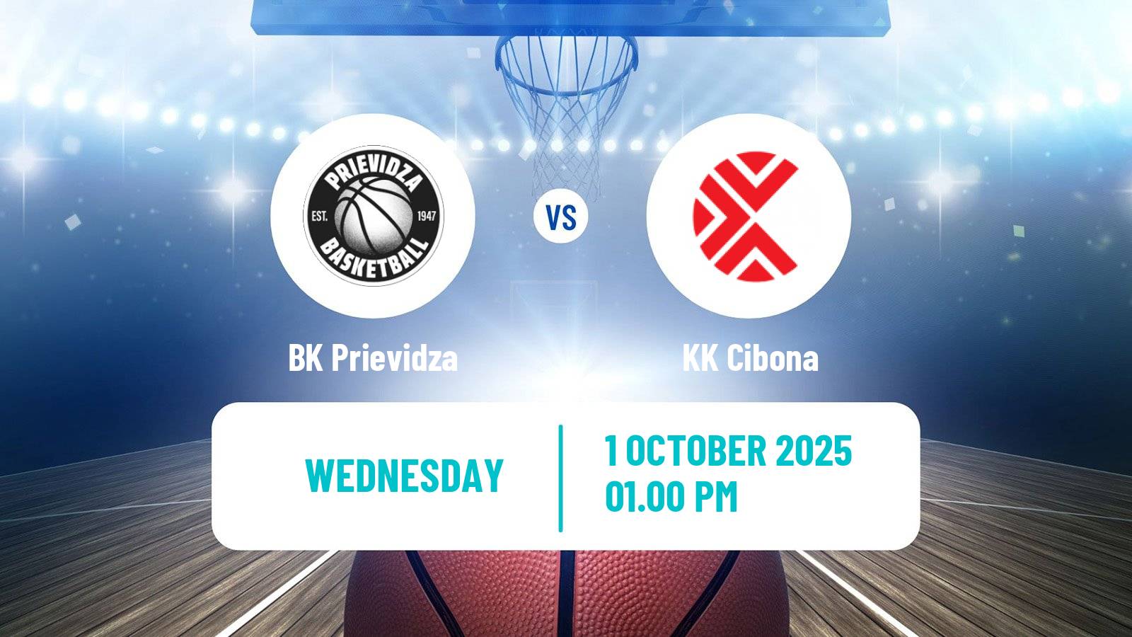 Basketball FIBA Europe Cup Prievidza - Cibona