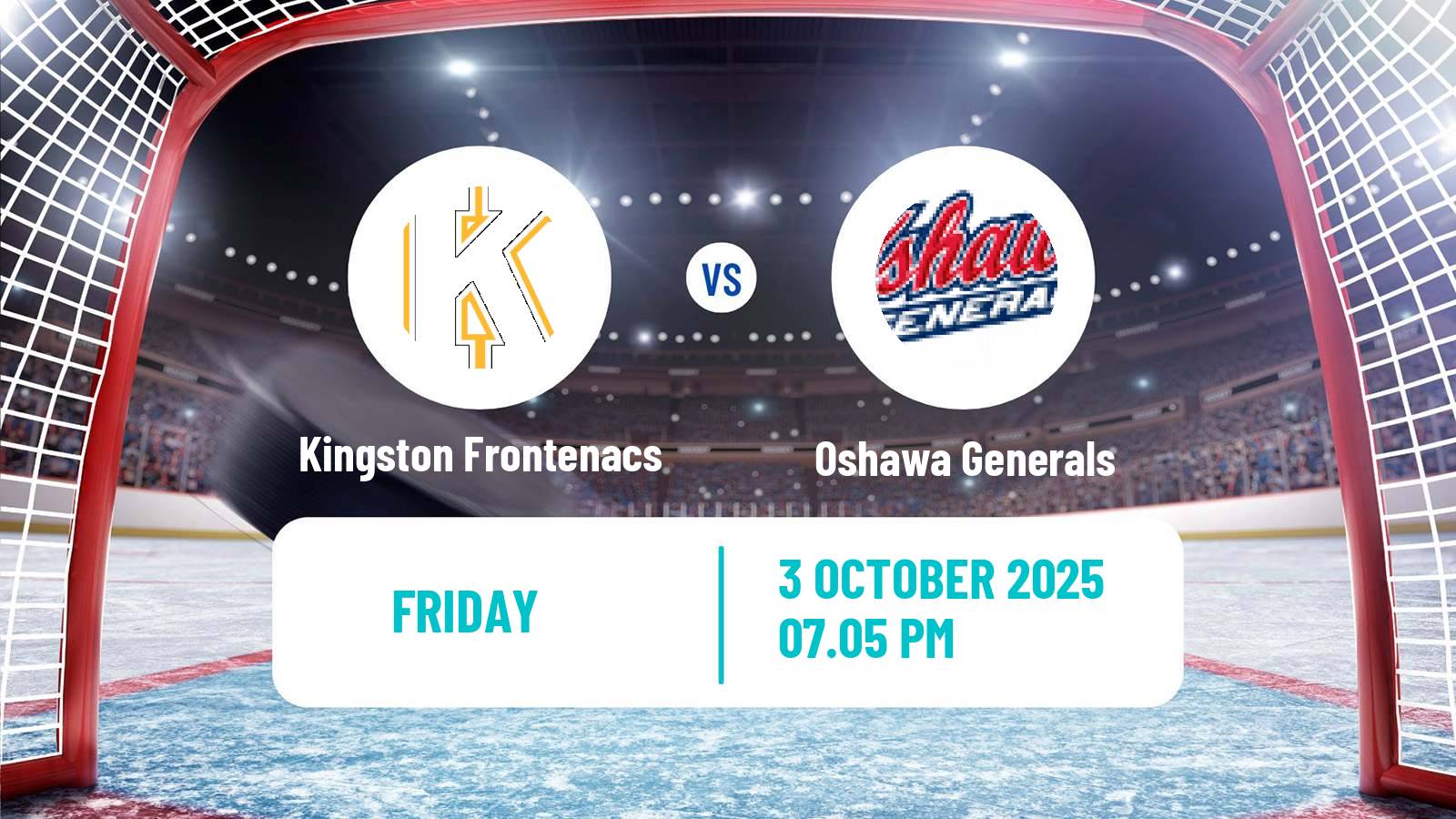 Hockey OHL Kingston Frontenacs - Oshawa Generals