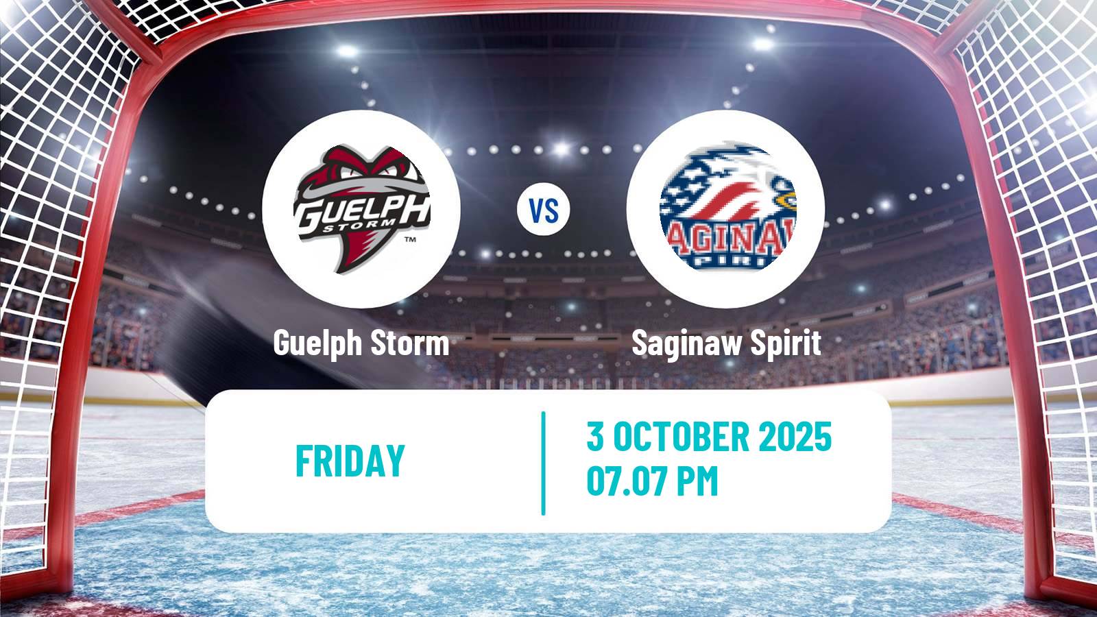 Hockey OHL Guelph Storm - Saginaw Spirit