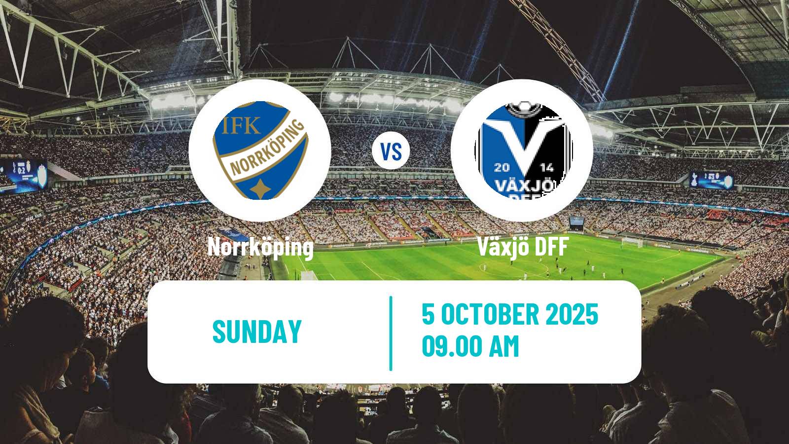 Soccer Swedish Allsvenskan Women Norrköping - Växjö DFF