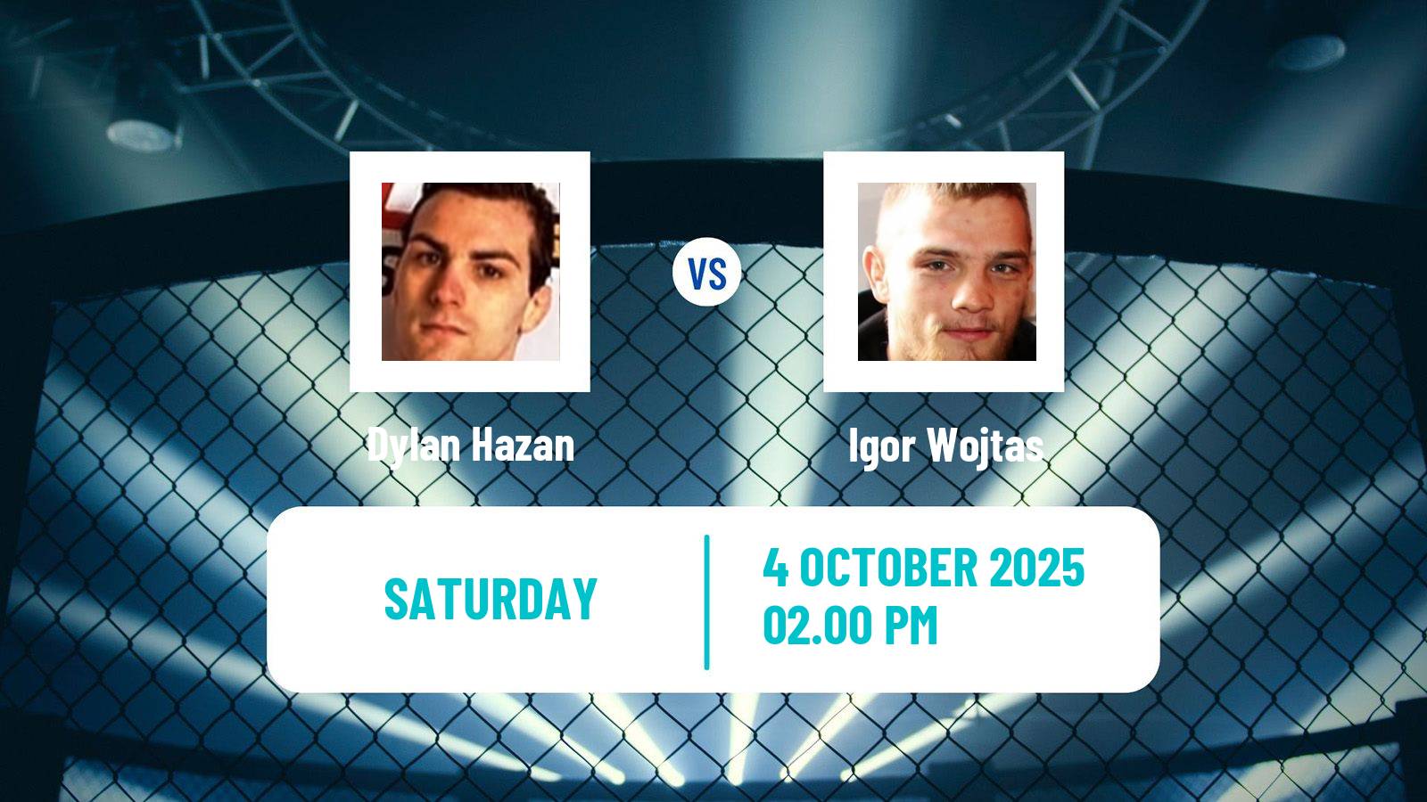 MMA Flyweight Cage Warriors Men Dylan Hazan - Igor Wojtas