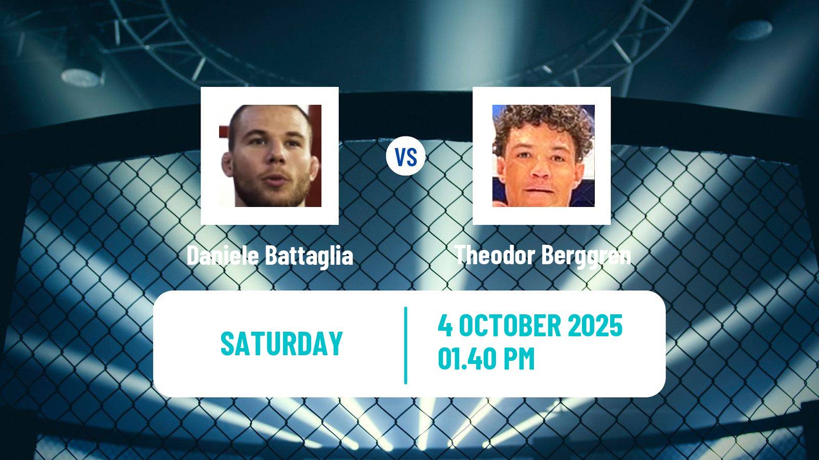 MMA Welterweight Cage Warriors Men Daniele Battaglia - Theodor Berggren