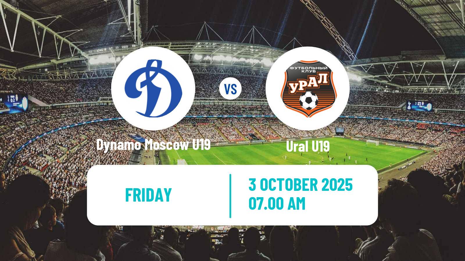 Soccer Russian Youth League Dynamo Moscow U19 - Ural U19