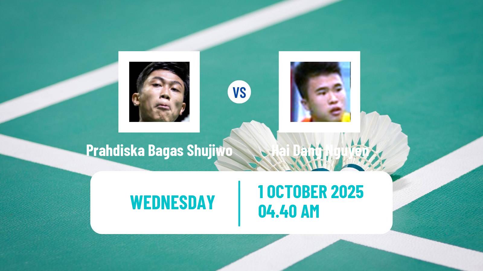 Badminton BWF World Tour Al Ain Masters Men Prahdiska Bagas Shujiwo - Hai Dang Nguyen