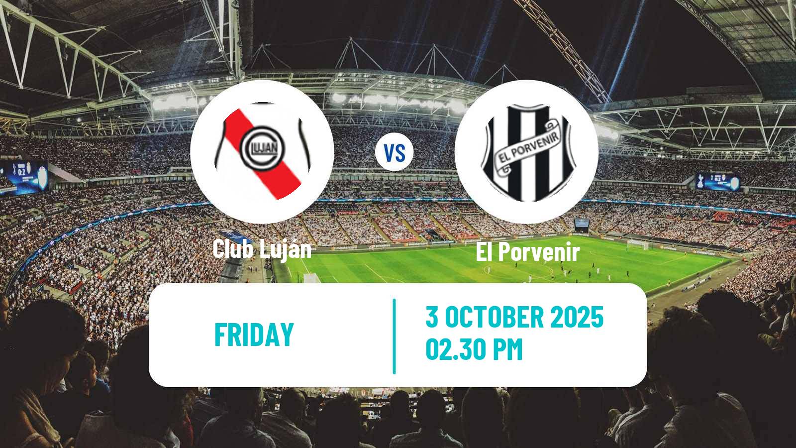 Soccer Argentinian Primera C Club Luján - El Porvenir