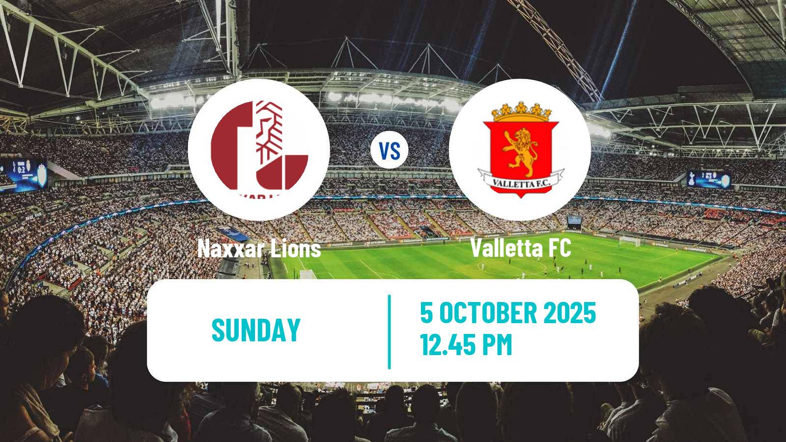 Soccer Maltese Premier League Naxxar Lions - Valletta