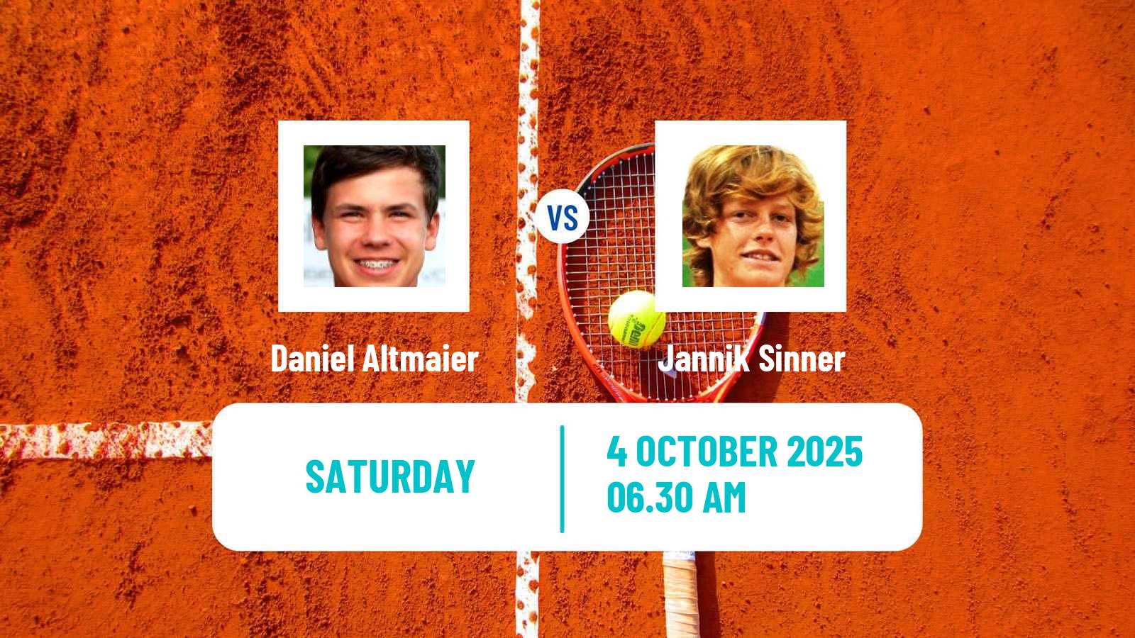Tennis ATP Shanghai Daniel Altmaier - Jannik Sinner