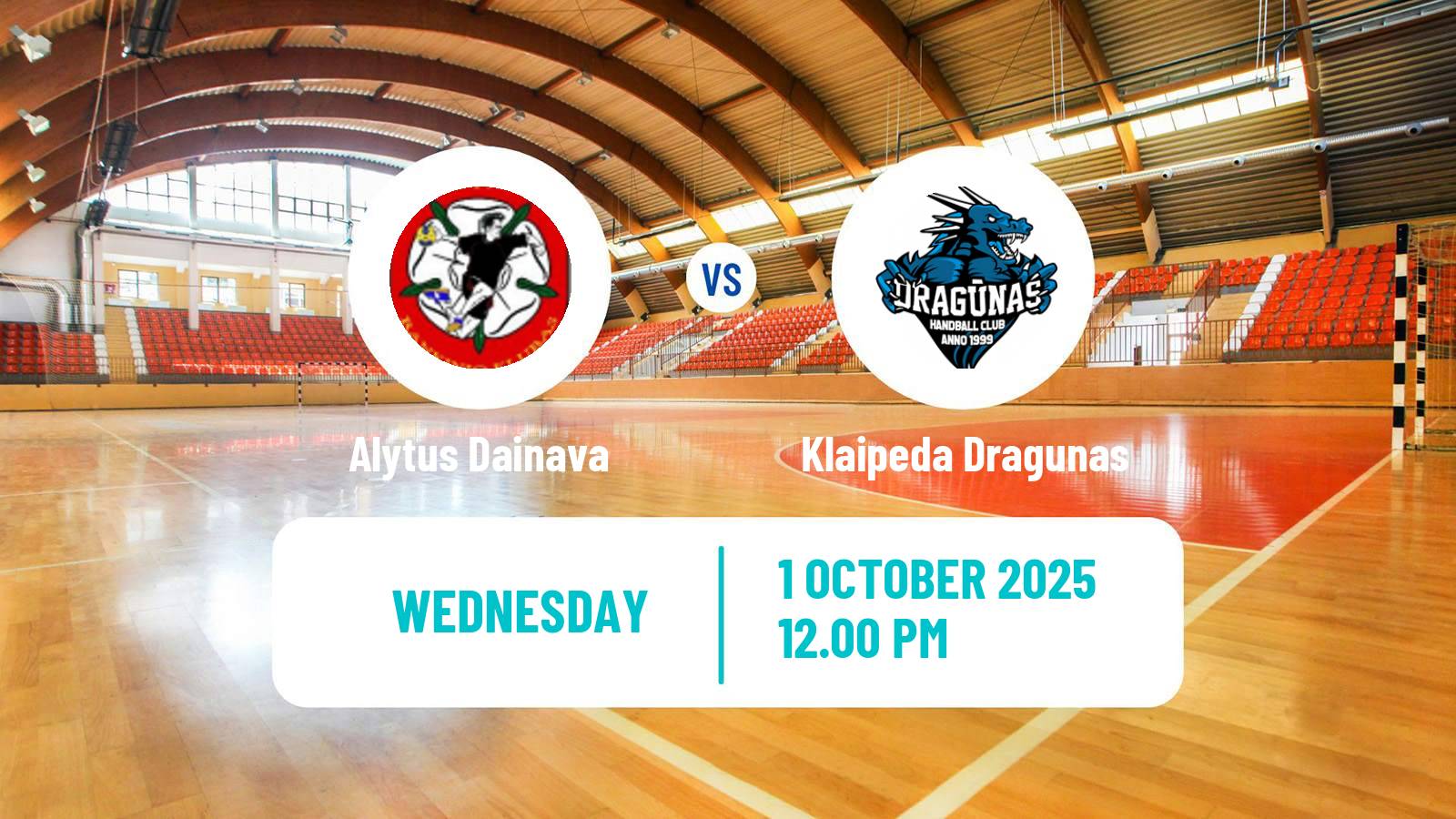 Handball Lietuvos Lyga Handball Alytus Dainava - Klaipeda Dragunas