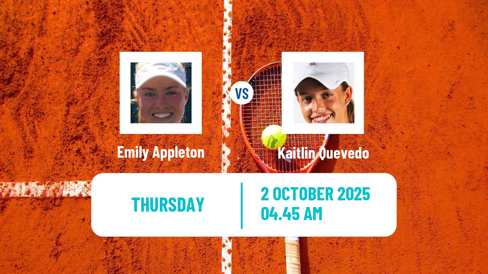 Tennis Samsun Challenger Women Emily Appleton - Kaitlin Quevedo